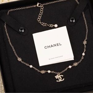 CHANEL Gold and Pearl Necklace